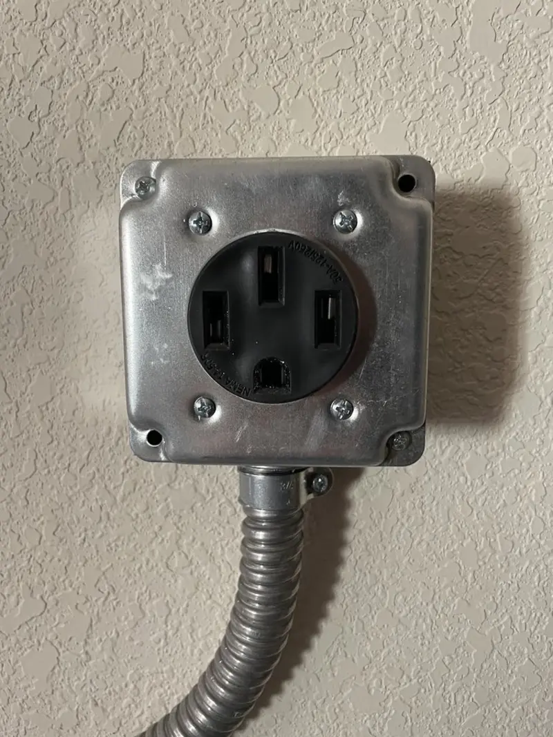 NEMA 14-50 outlet installed for Electrical Panel Upgrade in Algona